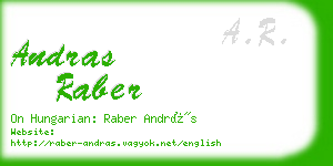 andras raber business card